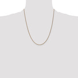 14k 1.25mm D/C Spiga Chain
