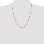 14k 1.25mm D/C Spiga Chain