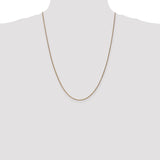 14k 1.25mm D/C Spiga Chain