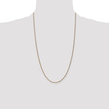 14k 1.25mm D/C Spiga Chain