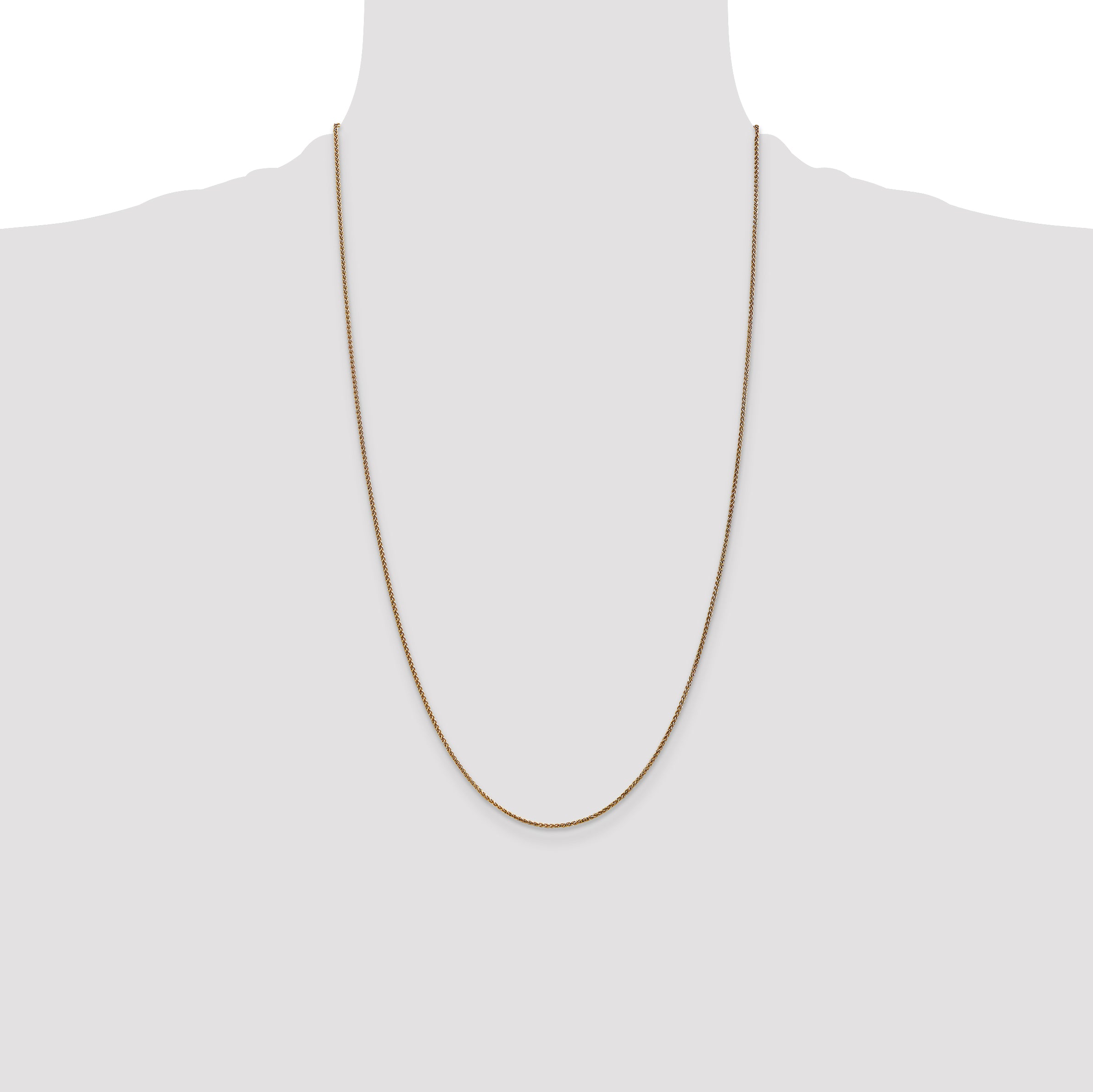 14k 1.25mm D/C Spiga Chain
