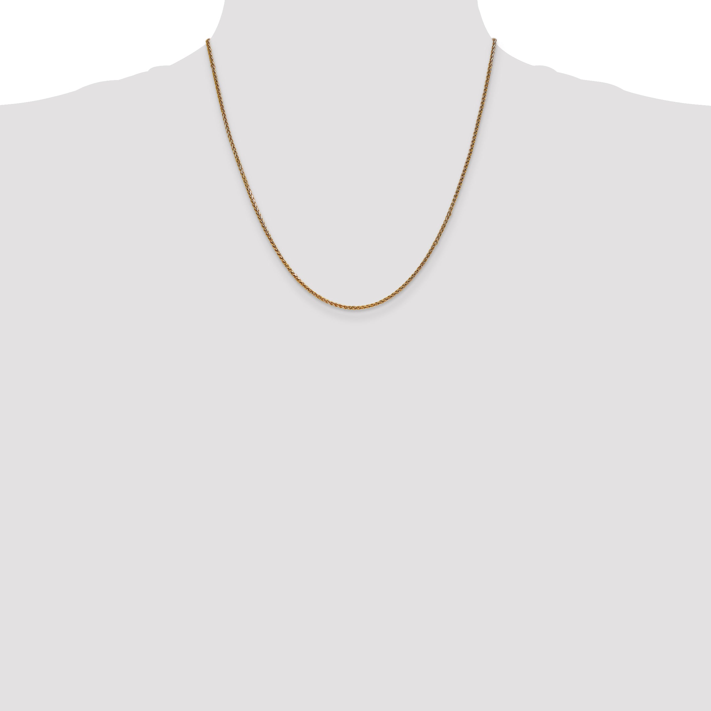 14k 1.7mm D/C Spiga Chain
