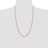 14k 1.7mm D/C Spiga Chain