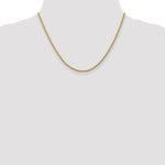 14k 2.25mm Parisian Wheat Chain