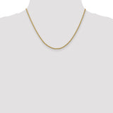 14k 2.25mm Parisian Wheat Chain