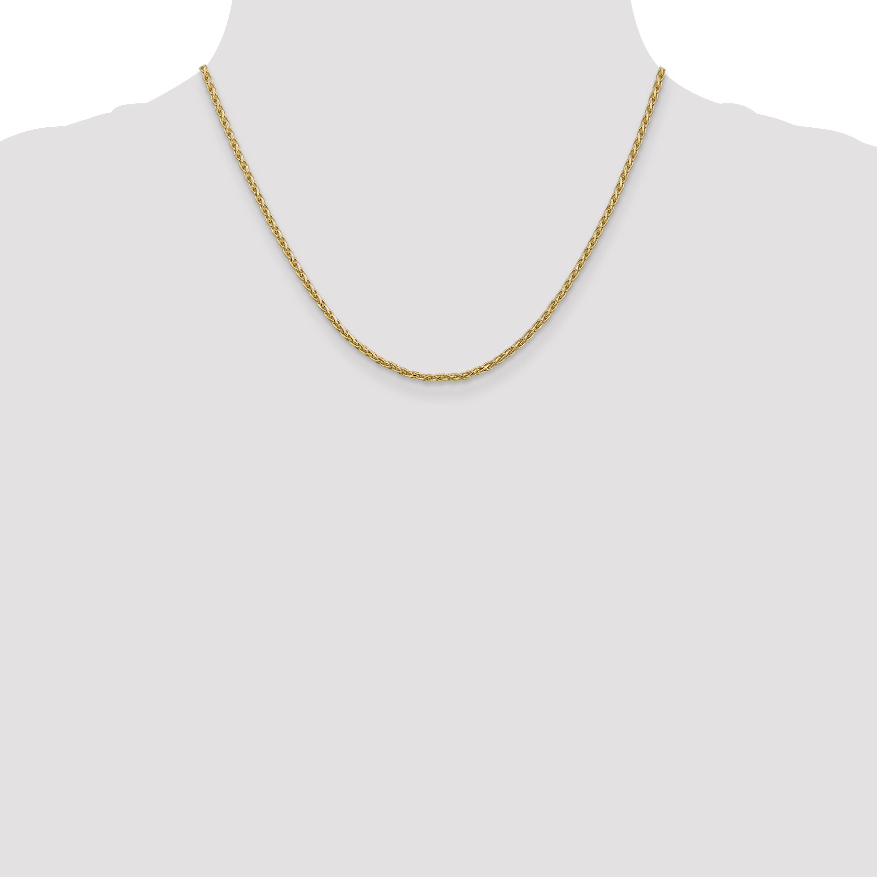 14k 2.25mm Parisian Wheat Chain