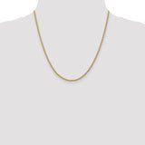14k 2.25mm Parisian Wheat Chain