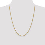 14k 2.25mm Parisian Wheat Chain