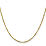 14k 2.25mm Parisian Wheat Chain