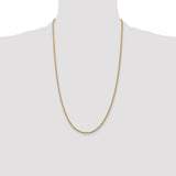 14k 2.25mm Parisian Wheat Chain
