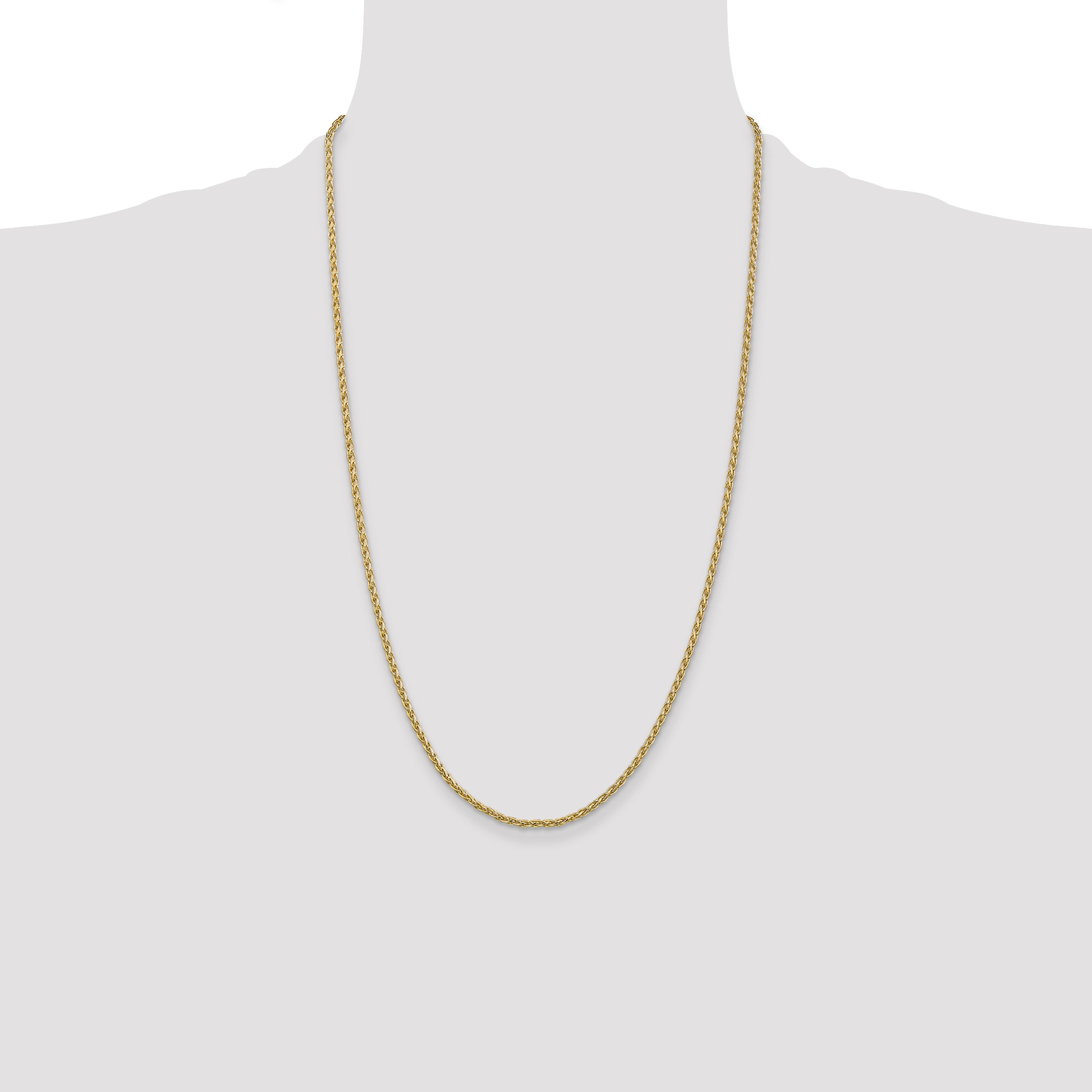14k 2.25mm Parisian Wheat Chain