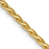 14k 2.25mm Parisian Wheat Chain
