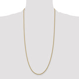 14k 2.25mm Parisian Wheat Chain