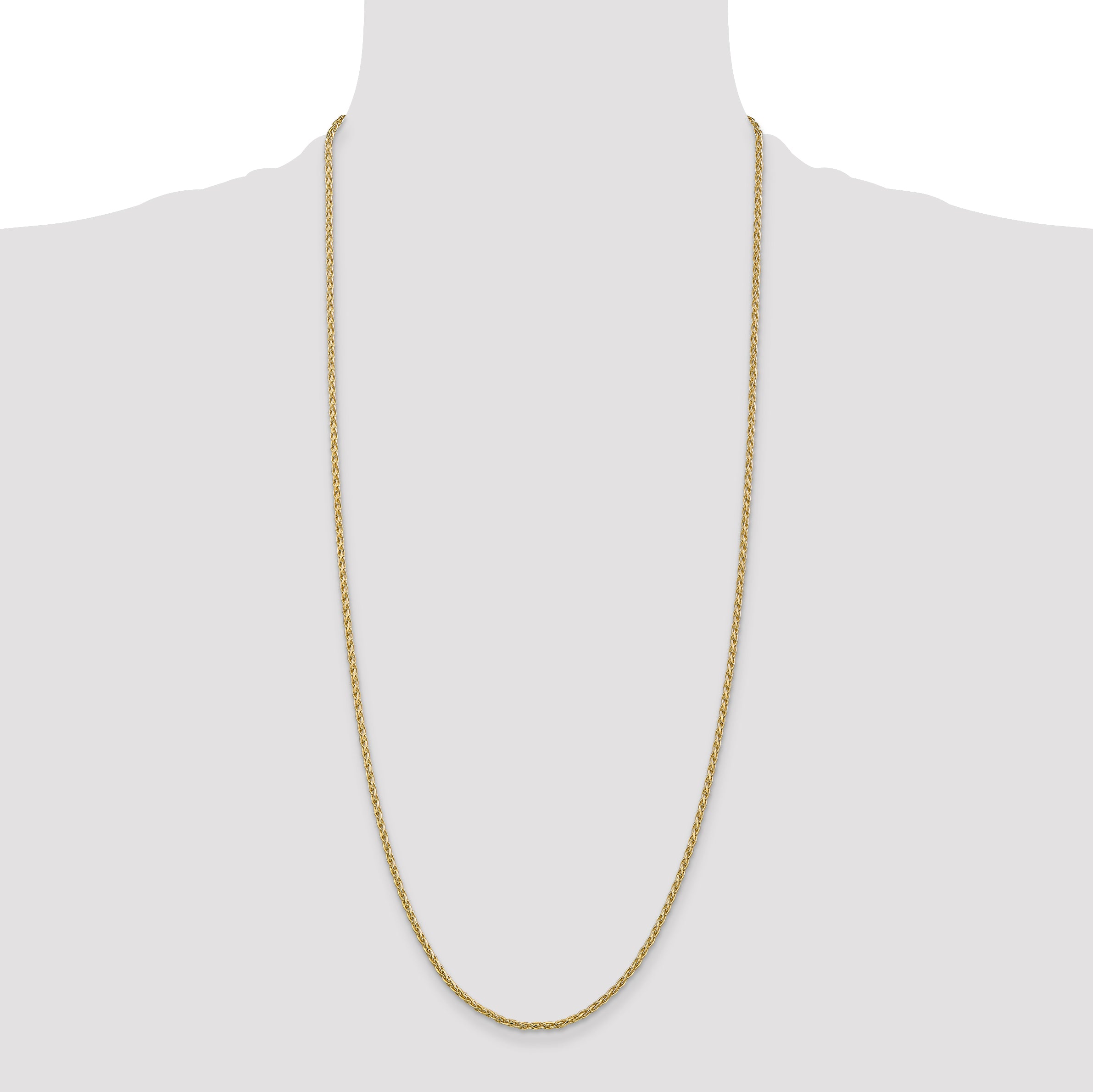 14k 2.25mm Parisian Wheat Chain