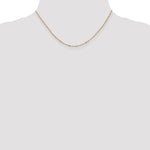 14k 1.25mm Flat Figaro Pendant Chain