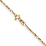 14k 1.25mm Flat Figaro Pendant Chain
