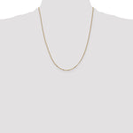 14k 1.25mm Flat Figaro Pendant Chain