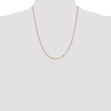 14k 1.25mm Flat Figaro Pendant Chain