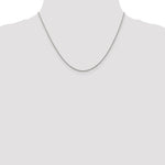 14k White Gold 1.25mm Round Parisian Wheat Chain