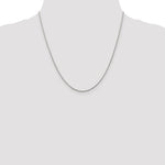 14k White Gold 1.25mm Round Parisian Wheat Chain