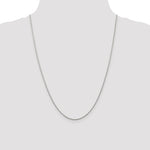 14k White Gold 1.25mm Round Parisian Wheat Chain