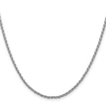 14k White Gold 2.25mm Parisian Wheat Chain