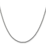 14k White Gold 2.25mm Parisian Wheat Chain