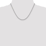 14k White Gold 2.25mm Parisian Wheat Chain