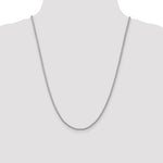 14k White Gold 2.25mm Parisian Wheat Chain