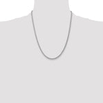 14k White Gold 3mm Parisian Wheat Chain