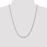 14k White Gold 3mm Parisian Wheat Chain