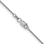 14k White Gold 1mm Round Open Link Cable Chain