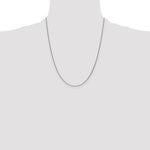 14k White Gold 1mm Round Open Link Cable Chain