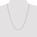 14k White Gold 1mm Round Open Link Cable Chain