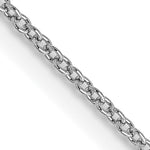 14k White Gold .9mm Cable with Spring Ring Clasp Chain