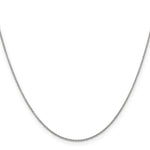14k White Gold .9mm Cable with Spring Ring Clasp Chain