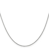 14k White Gold .9mm Cable with Lobster Clasp Chain