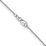 14k White Gold .9mm Cable with Lobster Clasp Chain