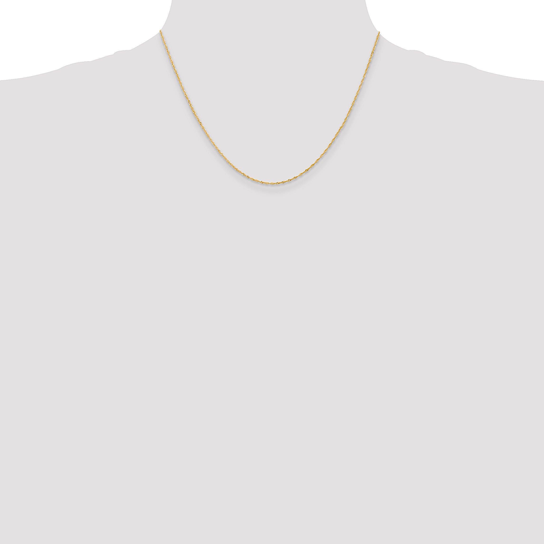 14k 1.10mm Singapore Chain