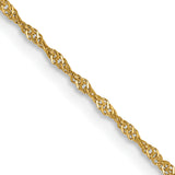 14k 1.10mm Singapore Chain