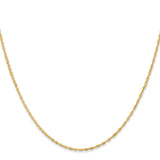 14k 1.10mm Singapore Chain