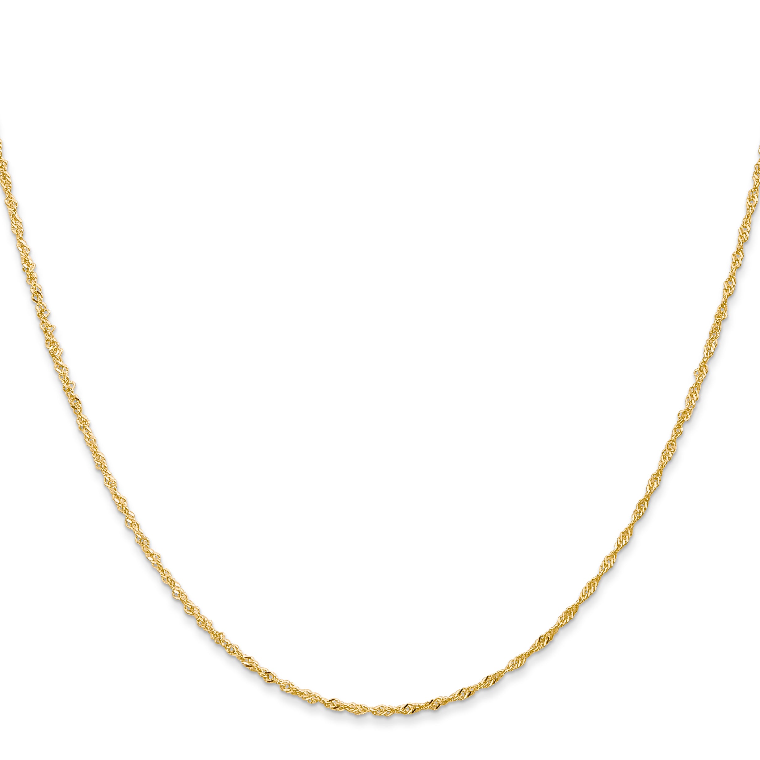 14k 1.10mm Singapore Chain