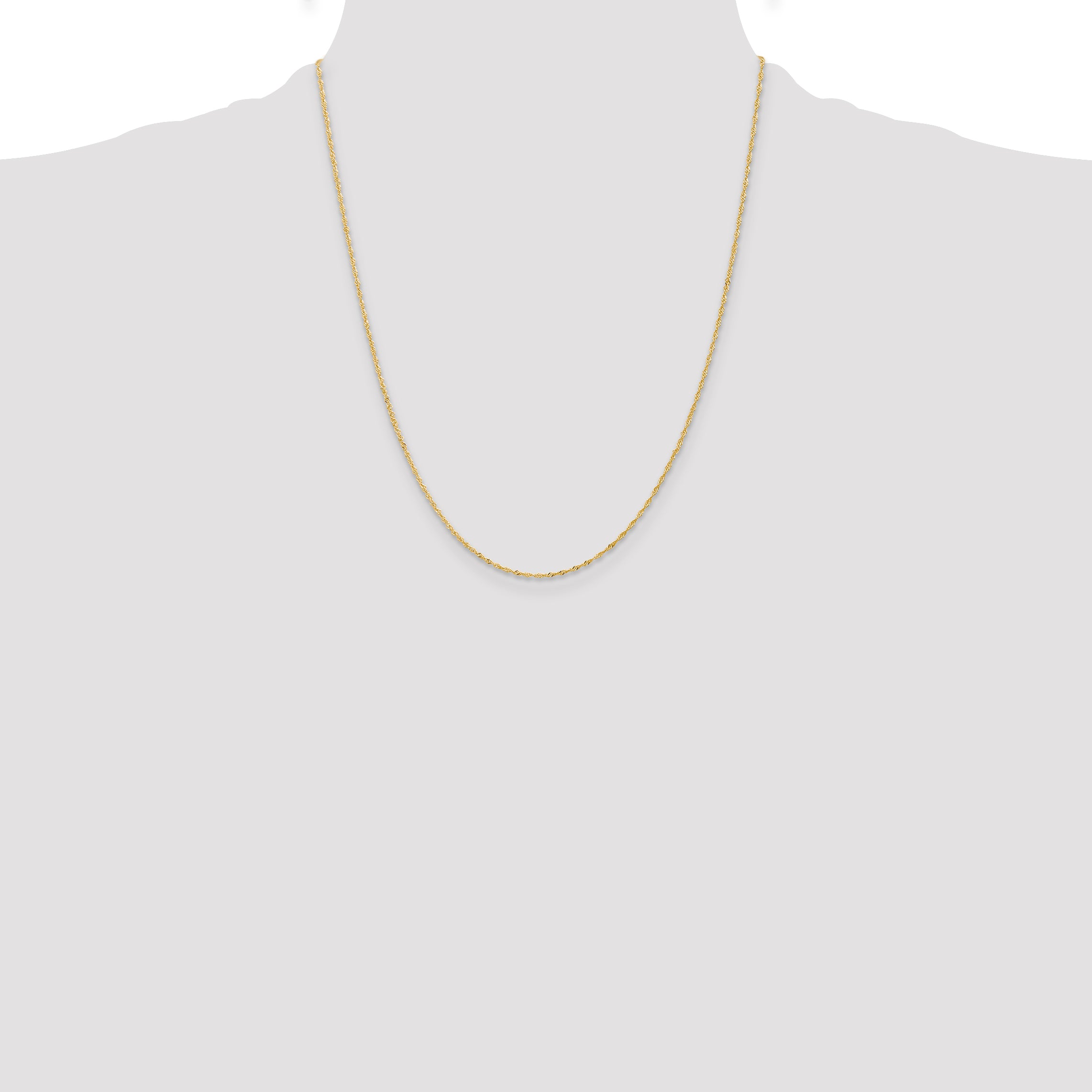 14k 1.10mm Singapore Chain