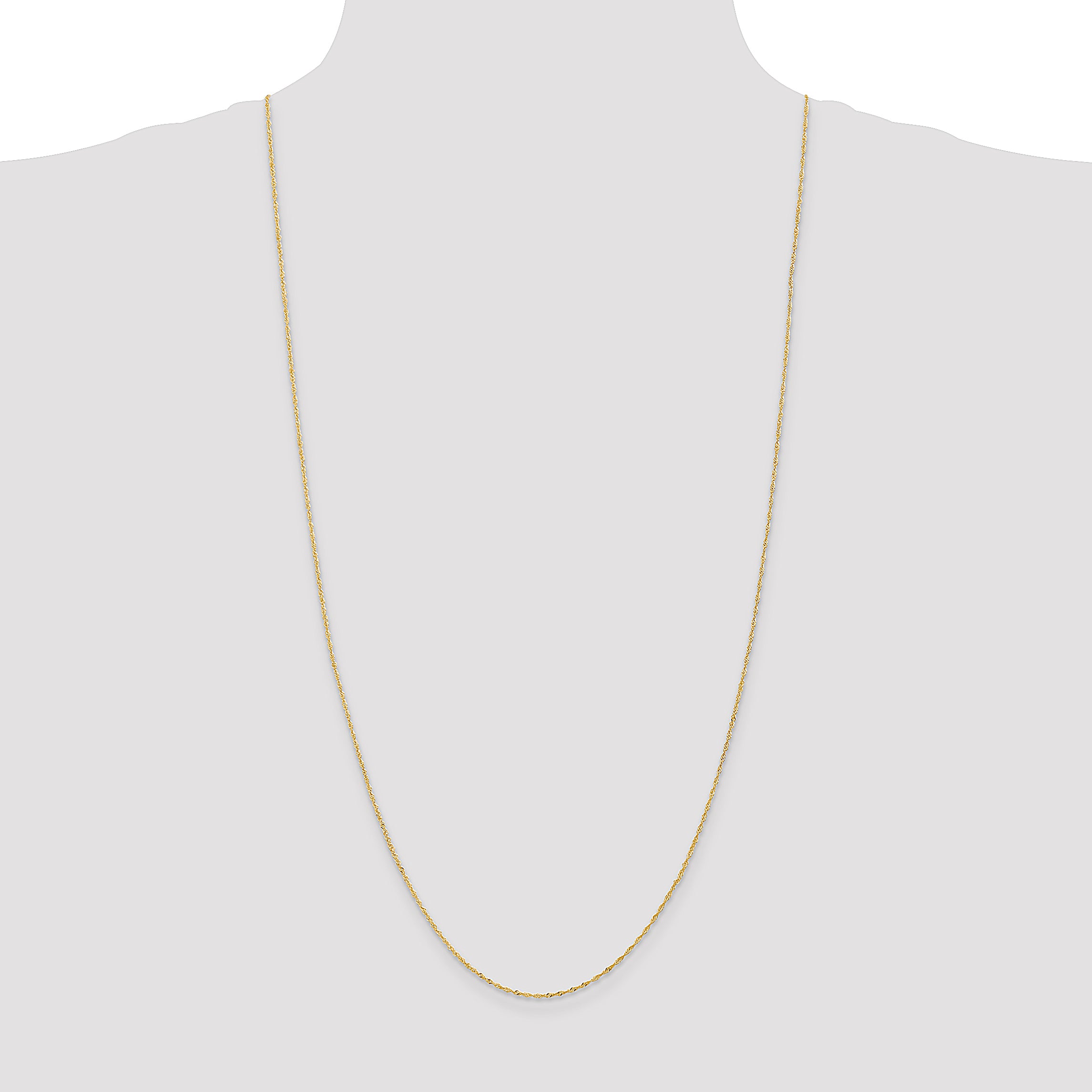 14k 1.10mm Singapore Chain