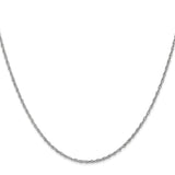 14k WG 1.3mm Heavy-Baby Rope Chain