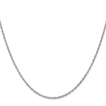 14k WG 1.3mm Heavy-Baby Rope Chain