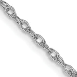 14k WG 1.3mm Heavy-Baby Rope Chain
