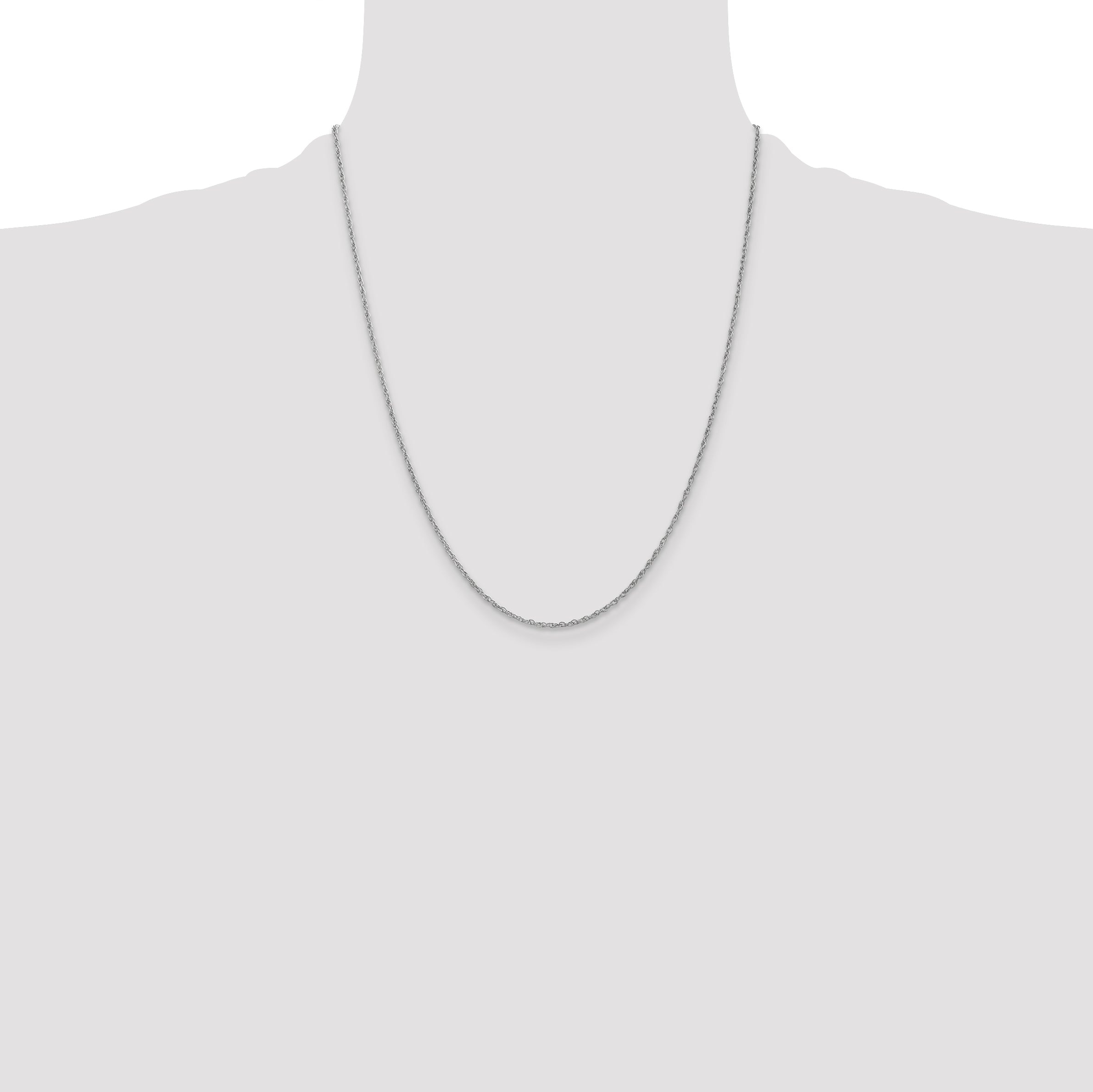 14k WG 1.3mm Heavy-Baby Rope Chain