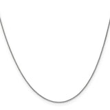 14k White Gold .85mm Spiga Chain