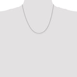 14k White Gold .85mm Spiga Chain